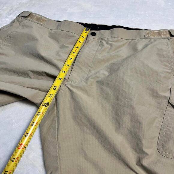 Cargo Tech Shorts Tahoe River Outfitters Men's 38 Beige Flex Waist Ripstop Gorp - Picture 8 of 9